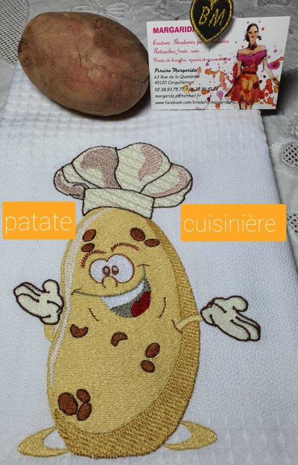 Margarida Broderie - Motifs machines à broder, broderie, FSL, ITH, Appliqués, Redwork, Motifs gratuits - Patate cuisinière