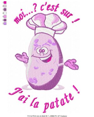 Margarida Broderie - Motifs machines à broder, broderie, FSL, ITH, Appliqués, Redwork, Motifs gratuits - J’ai la Patate !