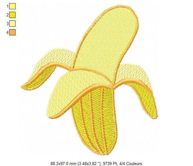 Margarida Broderie - Motifs machines à broder, broderie, FSL, ITH, Appliqués, Redwork, Motifs gratuits - Banane Insectes