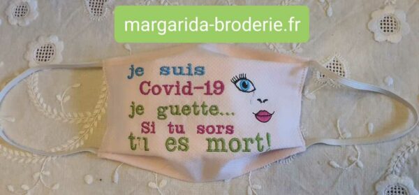 Margarida Broderie - Motifs machines à broder, broderie, FSL, ITH, Appliqués, Redwork, Motifs gratuits - Covid-19
