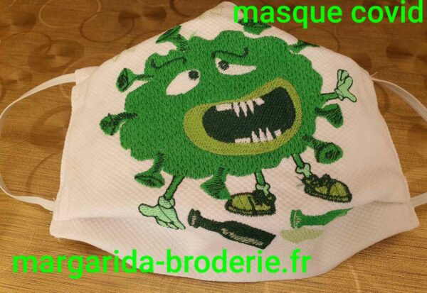 Margarida Broderie - Motifs machines à broder, broderie, FSL, ITH, Appliqués, Redwork, Motifs gratuits - Masque Covid