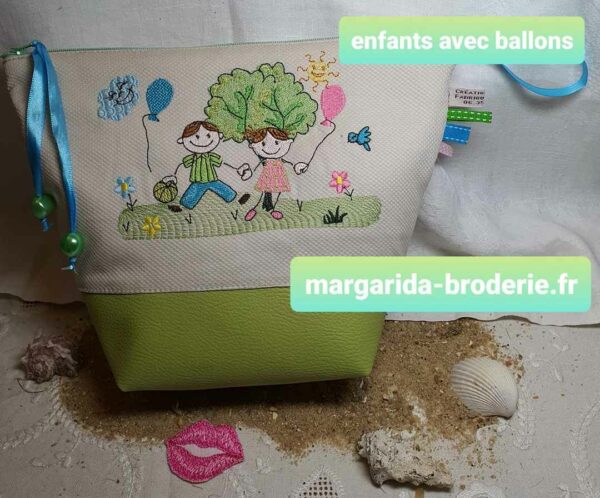 Margarida Broderie - Motifs machines à broder, broderie, FSL, ITH, Appliqués, Redwork, Motifs gratuits - Enfants ballons