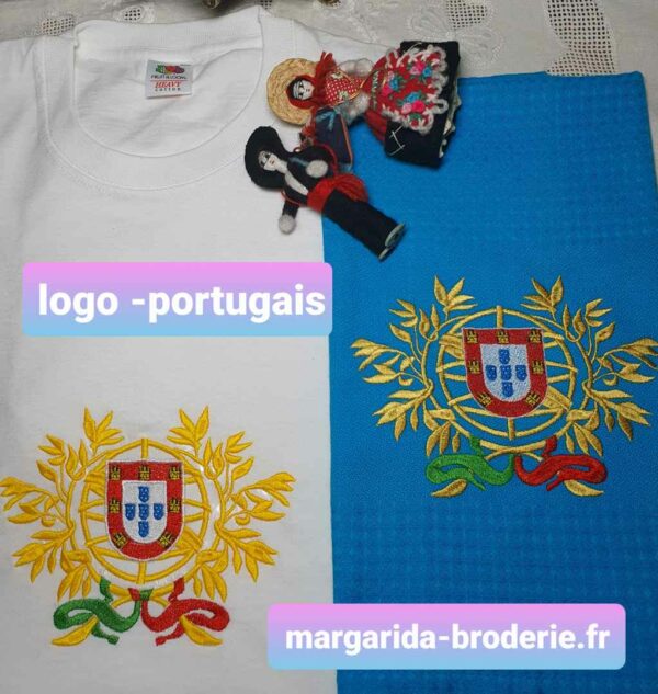 Margarida Broderie - Motifs machines à broder, broderie, FSL, ITH, Appliqués, Redwork, Motifs gratuits - Logo Portugal