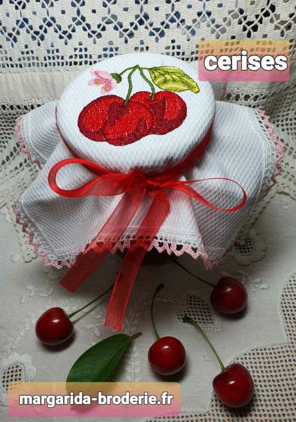 Margarida Broderie - Motifs machines à broder, broderie, FSL, ITH, Appliqués, Redwork, Motifs gratuits - Cerises