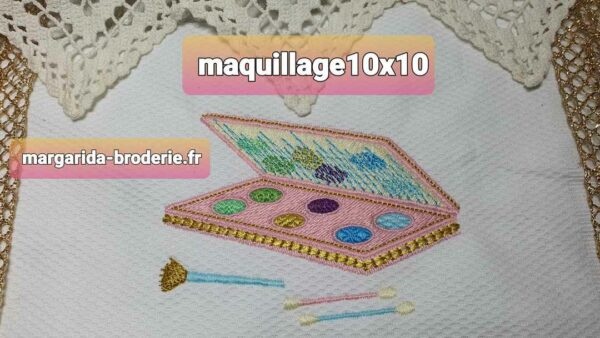 Margarida Broderie - Motifs machines à broder, broderie, FSL, ITH, Appliqués, Redwork, Motifs gratuits - Maquillage