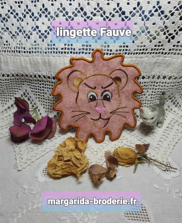 Margarida Broderie - Motifs machines à broder, broderie, FSL, ITH, Appliqués, Redwork, Motifs gratuits - Lingette Fauve (ITH)