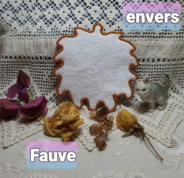 Margarida Broderie - Motifs machines à broder, broderie, FSL, ITH, Appliqués, Redwork, Motifs gratuits - Lingette Fauve (ITH)