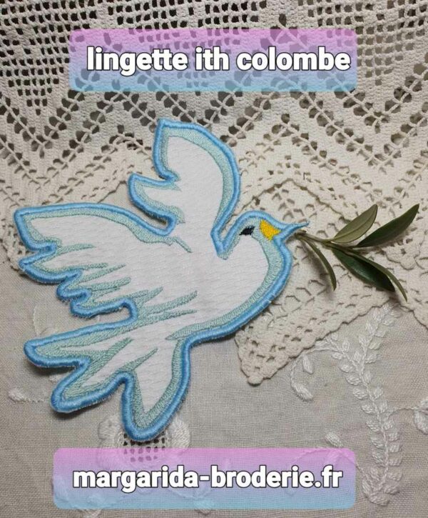 Margarida Broderie - Motifs machines à broder, broderie, FSL, ITH, Appliqués, Redwork, Motifs gratuits - Lingette Colombe (ITH)