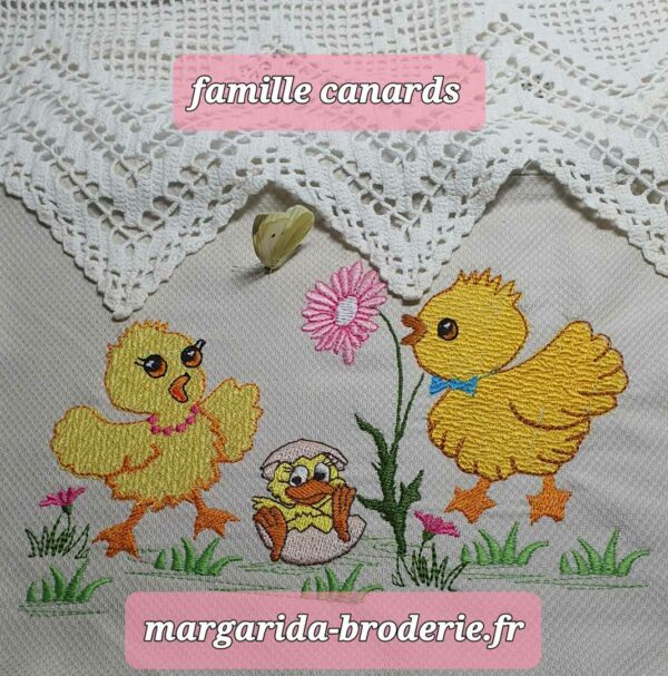 Margarida Broderie - Motifs machines à broder, broderie, FSL, ITH, Appliqués, Redwork, Motifs gratuits - Famille canards