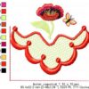 Margarida Broderie - Motifs machines à broder, broderie, FSL, ITH, Appliqués, Redwork, Motifs gratuits - Feston Fleurs (3 tailles)