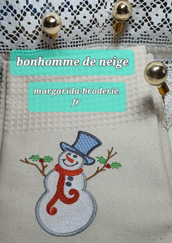 Margarida Broderie - Motifs machines à broder, broderie, FSL, ITH, Appliqués, Redwork, Motifs gratuits - Bonhomme de neige