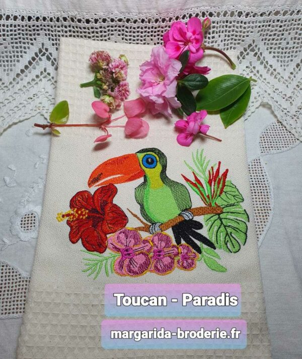 Margarida Broderie - Motifs machines à broder, broderie, FSL, ITH, Appliqués, Redwork, Motifs gratuits - Toucan Paradis