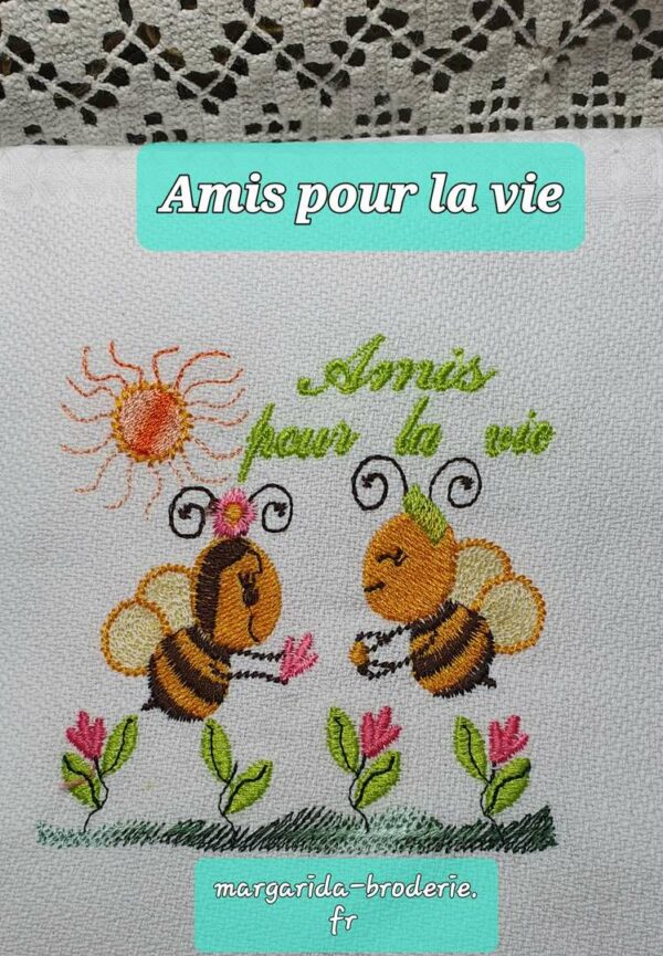 Margarida Broderie - Motifs machines à broder, broderie, FSL, ITH, Appliqués, Redwork, Motifs gratuits - Amis pour la vie
