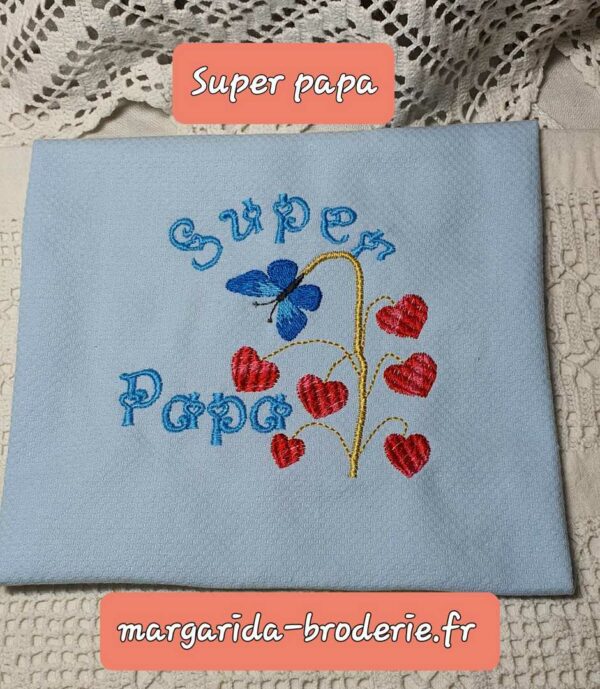 Margarida Broderie - Motifs machines à broder, broderie, FSL, ITH, Appliqués, Redwork, Motifs gratuits - Super Papa (avec vidéo)