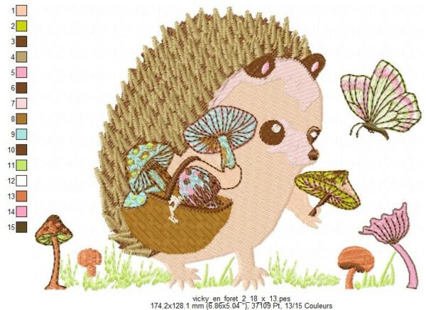 Margarida Broderie - Motifs machines à broder, broderie, FSL, ITH, Appliqués, Redwork, Motifs gratuits - Vicky en Forêt 2