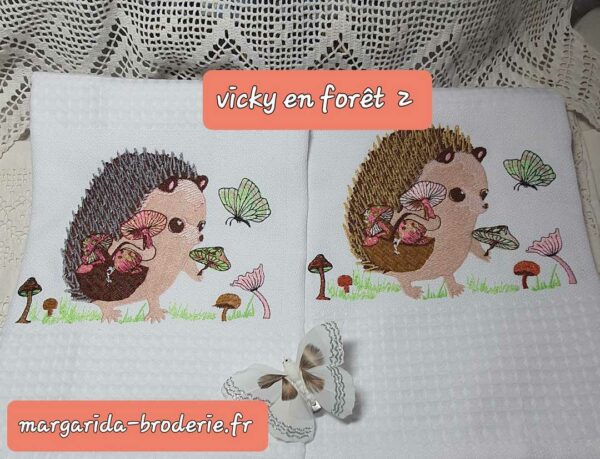 Margarida Broderie - Motifs machines à broder, broderie, FSL, ITH, Appliqués, Redwork, Motifs gratuits - Vicky en Forêt 2