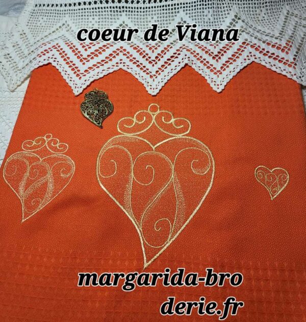 Margarida Broderie - Motifs machines à broder, broderie, FSL, ITH, Appliqués, Redwork, Motifs gratuits - Coeur de Viana