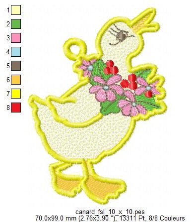 Margarida Broderie - Motifs machines à broder, broderie, FSL, ITH, Appliqués, Redwork, Motifs gratuits - Marque-page Tulipe (FSL)