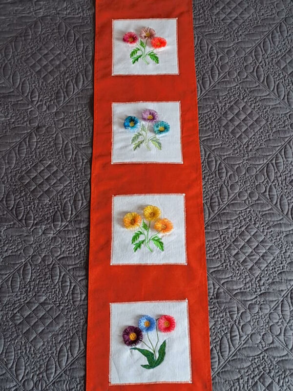 Margarida Broderie - Motifs machines à broder, broderie, FSL, ITH, Appliqués, Redwork, Motifs gratuits - Pâquerette sauvages (avec tuto et vidéo)