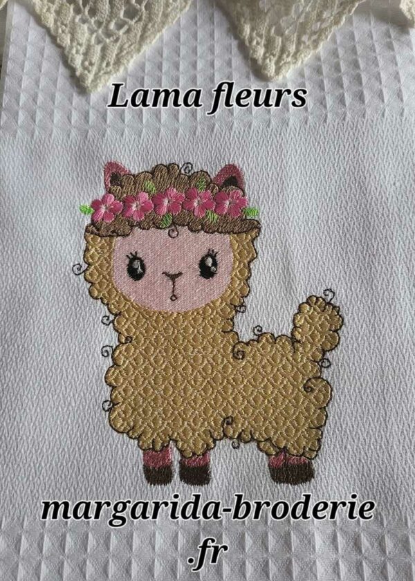 Margarida Broderie - Motifs machines à broder, broderie, FSL, ITH, Appliqués, Redwork, Motifs gratuits - Lama Fleurs