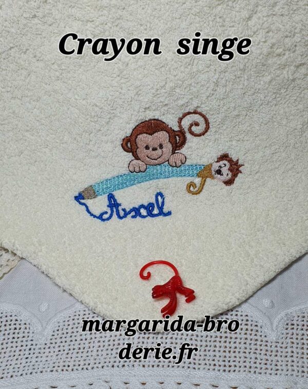 Margarida Broderie - Motifs machines à broder, broderie, FSL, ITH, Appliqués, Redwork, Motifs gratuits - Crayon singe Maman