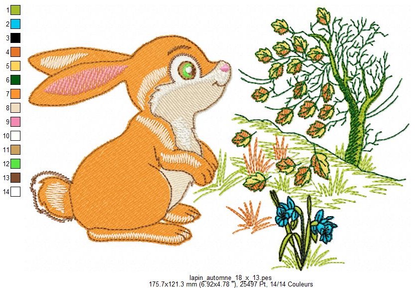 Margarida Broderie - Motifs machines à broder, broderie, FSL, ITH, Appliqués, Redwork, Motifs gratuits - Lapin Cœurs