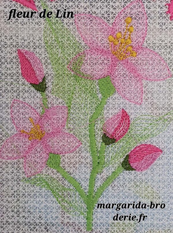 Margarida Broderie - Motifs machines à broder, broderie, FSL, ITH, Appliqués, Redwork, Motifs gratuits - Fleur de Lin