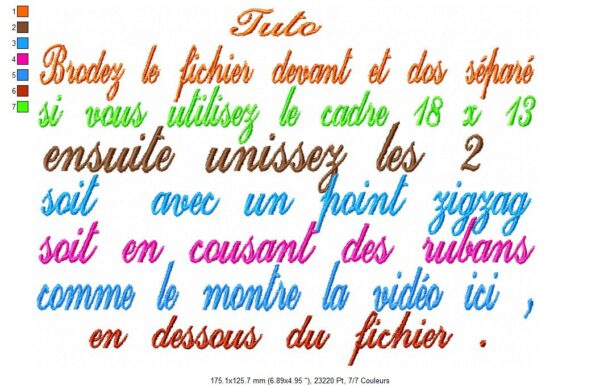 Margarida Broderie - Motifs machines à broder, broderie, FSL, ITH, Appliqués, Redwork, Motifs gratuits - Menu Lavande 18 x 13 (FSL) (avec tuto et vidéo)