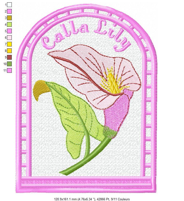 Margarida Broderie - Motifs machines à broder, broderie, FSL, ITH, Appliqués, Redwork, Motifs gratuits - Menu Coquelicot 18 x 13 (FSL) (avec tuto et vidéo)