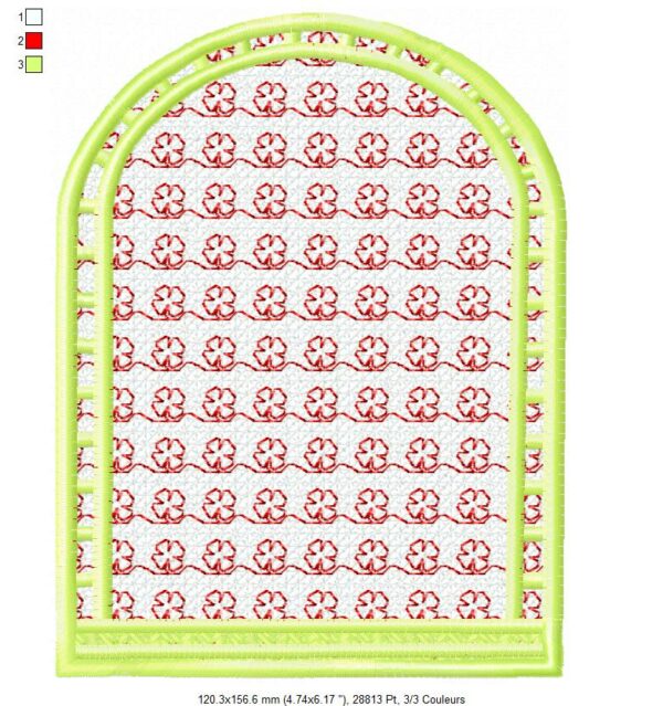 Margarida Broderie - Motifs machines à broder, broderie, FSL, ITH, Appliqués, Redwork, Motifs gratuits - Menu Coquelicot 18 x 13 (FSL) (avec tuto et vidéo)