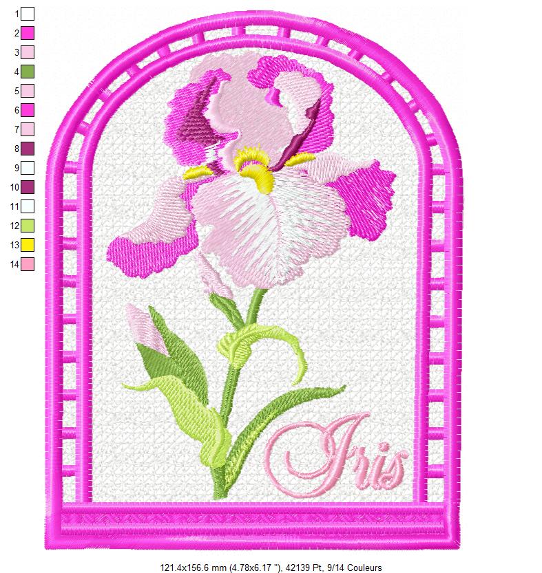 Margarida Broderie - Motifs machines à broder, broderie, FSL, ITH, Appliqués, Redwork, Motifs gratuits - Menu Houx 18 x 13 (FSL) (avec tuto et vidéo)