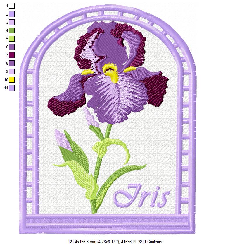 Margarida Broderie - Motifs machines à broder, broderie, FSL, ITH, Appliqués, Redwork, Motifs gratuits - Menu Lavande 18 x 13 (FSL) (avec tuto et vidéo)