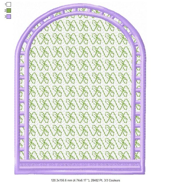 Margarida Broderie - Motifs machines à broder, broderie, FSL, ITH, Appliqués, Redwork, Motifs gratuits - Menu Iris violet 18 x 13 (FSL) (avec tuto et vidéo)
