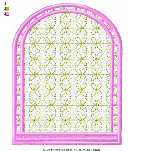 Margarida Broderie - Motifs machines à broder, broderie, FSL, ITH, Appliqués, Redwork, Motifs gratuits - Menu Passiflore 18 x 13 (FSL) (avec tuto et vidéo)