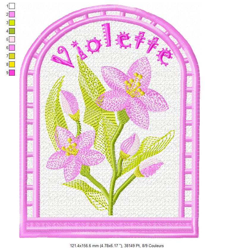 Margarida Broderie - Motifs machines à broder, broderie, FSL, ITH, Appliqués, Redwork, Motifs gratuits - Menu vierge 18 x 13 (FSL) (avec tuto et vidéo)