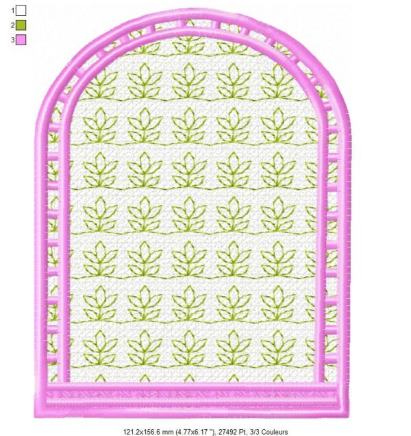 Margarida Broderie - Motifs machines à broder, broderie, FSL, ITH, Appliqués, Redwork, Motifs gratuits - Menu Violette 18 x 13 (FSL) (avec tuto et vidéo)