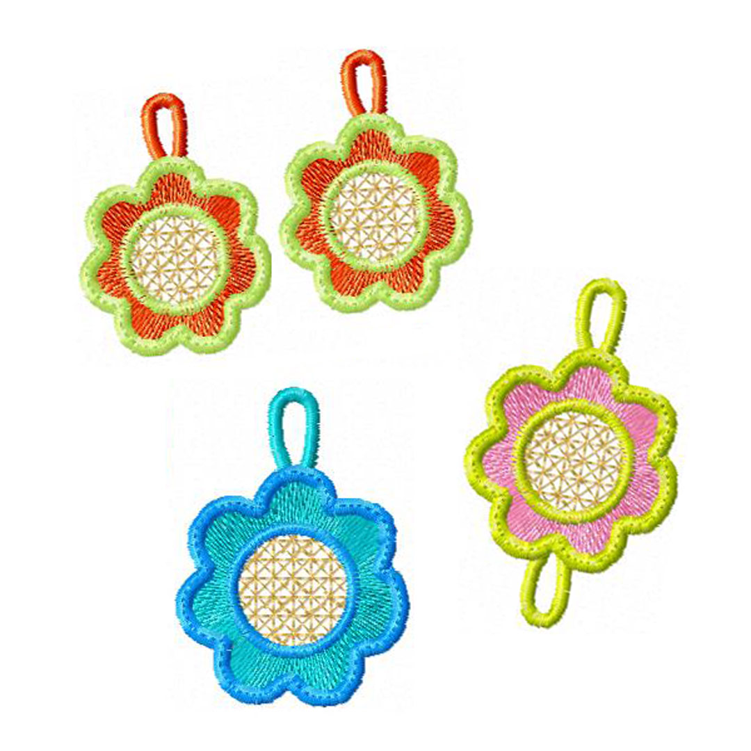 Margarida Broderie - Motifs machines à broder, broderie, FSL, ITH, Appliqués, Redwork, Motifs gratuits - Pendentif (FSL)
