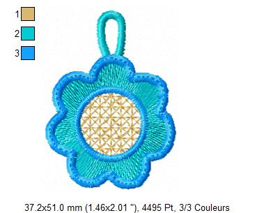 Margarida Broderie - Motifs machines à broder, broderie, FSL, ITH, Appliqués, Redwork, Motifs gratuits - Bracelet (FSL)