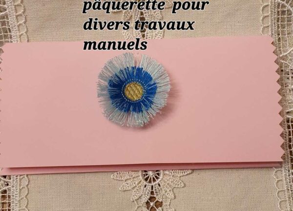 Margarida Broderie - Motifs machines à broder, broderie, FSL, ITH, Appliqués, Redwork, Motifs gratuits - Champs Pâquerettes (avec tuto et vidéo)