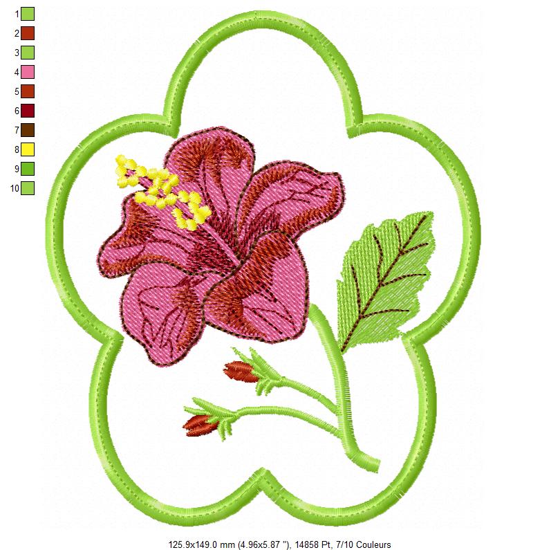 Margarida Broderie - Motifs machines à broder, broderie, FSL, ITH, Appliqués, Redwork, Motifs gratuits - Lingette Grenouille (ITH)