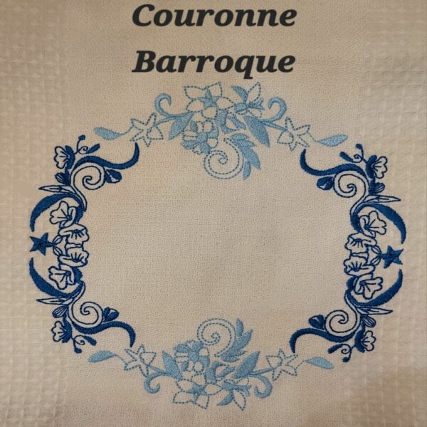 Margarida Broderie - Motifs machines à broder, broderie, FSL, ITH, Appliqués, Redwork, Motifs gratuits - Couronne baroque