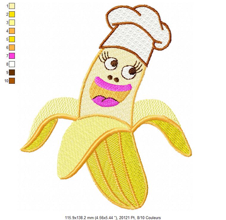Margarida Broderie - Motifs machines à broder, broderie, FSL, ITH, Appliqués, Redwork, Motifs gratuits - Banane Abeilles