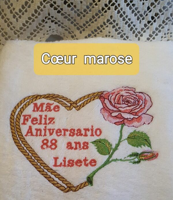 Margarida Broderie - Motifs machines à broder, broderie, FSL, ITH, Appliqués, Redwork, Motifs gratuits - Coeur marose