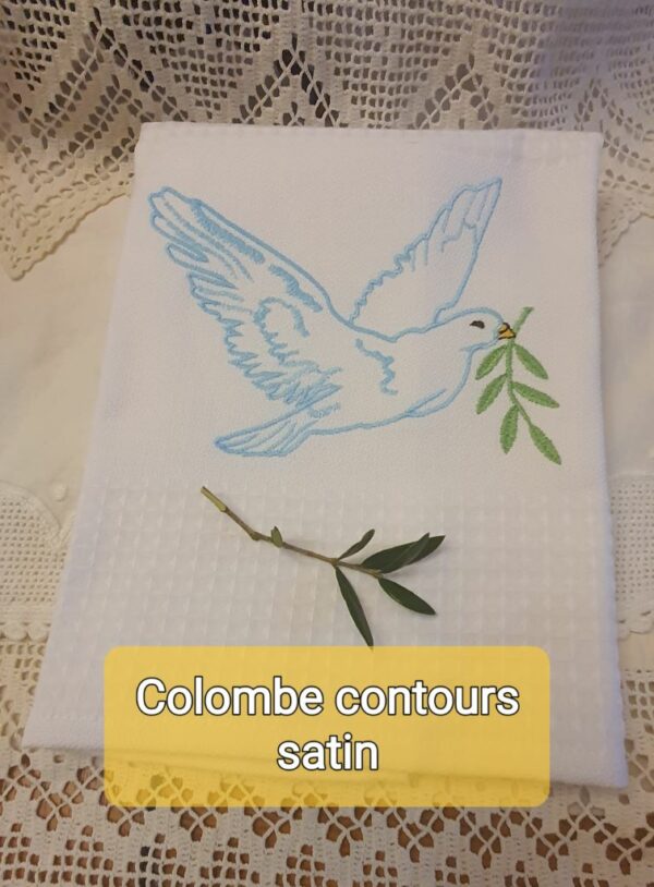 Margarida Broderie - Motifs machines à broder, broderie, FSL, ITH, Appliqués, Redwork, Motifs gratuits - Colombe contours