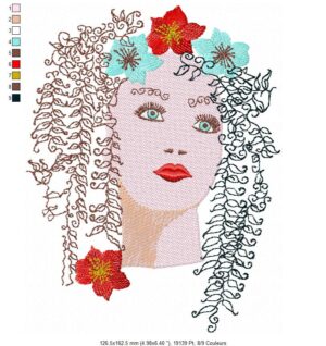 Margarida Broderie - Motifs machines à broder, broderie, FSL, ITH, Appliqués, Redwork, Motifs gratuits - Fille Saule